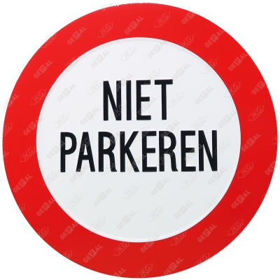 Niet parkeren 