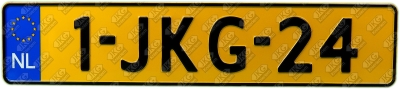 Kentekenplaat geel