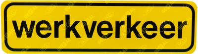 Werkverkeer sticker 