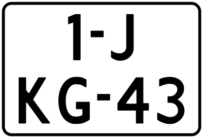 Kentekenplaat 27.26