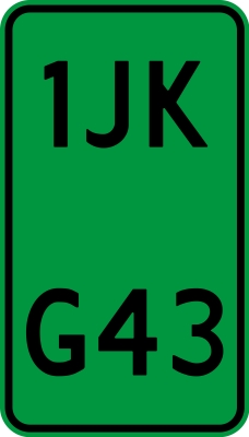 Kentekenplaat 30.5