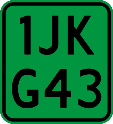 Kentekenplaat 31.5