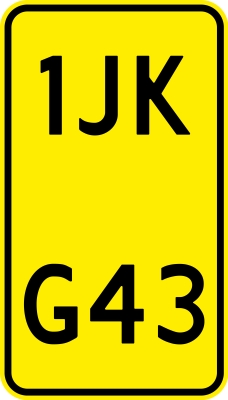 Kentekenplaat 30.1