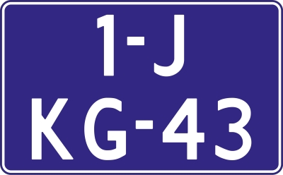 Kentekenplaat 2.1