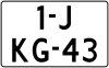 Kentekenplaat 27.25