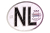 NL-ovaal sticker met wapen 