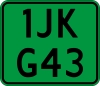 Kentekenplaat 30.6