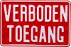 Verboden toegang (vierkant)