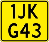Kentekenplaat 30.2