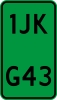 Kentekenplaat 30.5