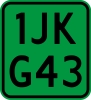 Kentekenplaat 31.5