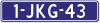 Kentekenplaat 1.1