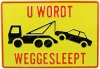 U wordt weggesleept + afbeelding